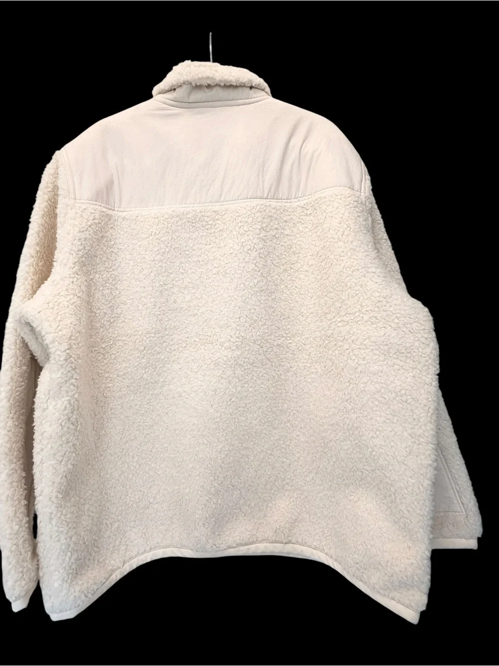 Polo Ralph Lauren Hybrid Half-Zip Men's Cream Sherpa Pullover XXL NWT